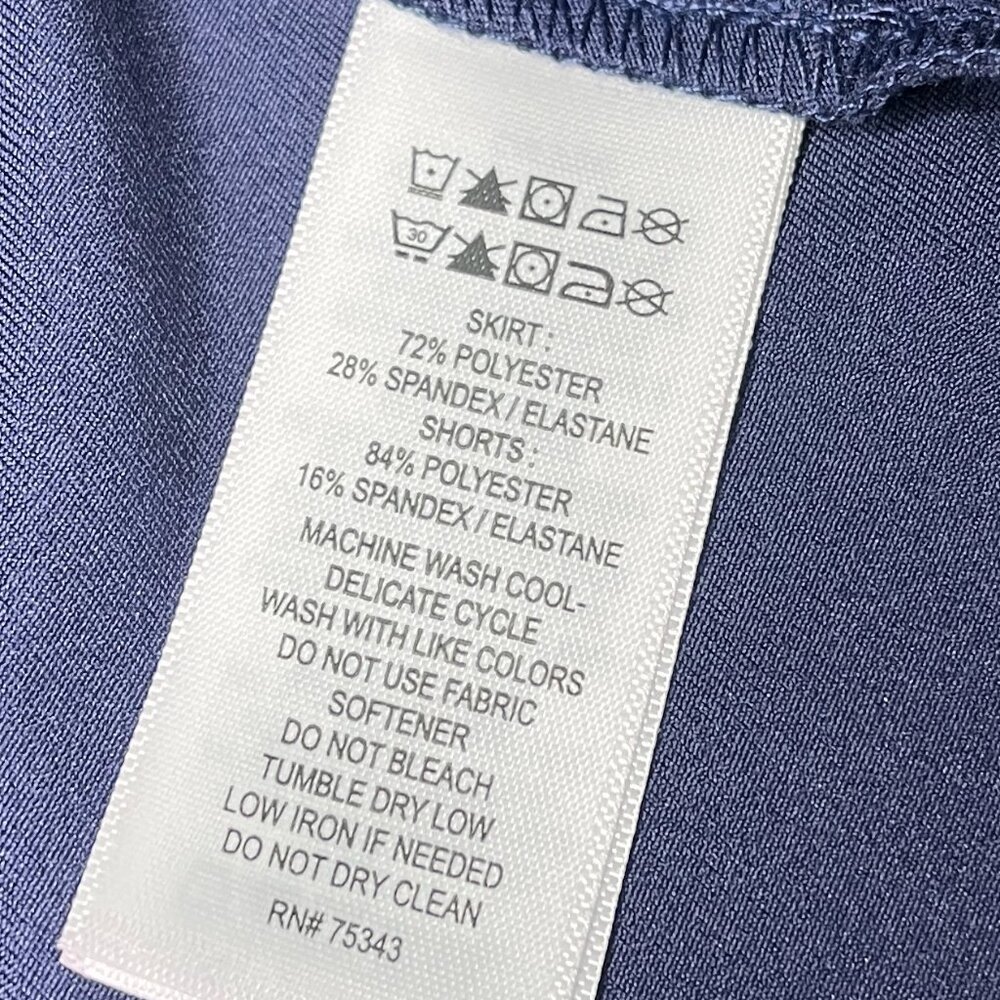 NWT Tommy Bahama Active Golf's Skort Skirt with Side Pleats in Blue Sz S - Picture 9 of 11